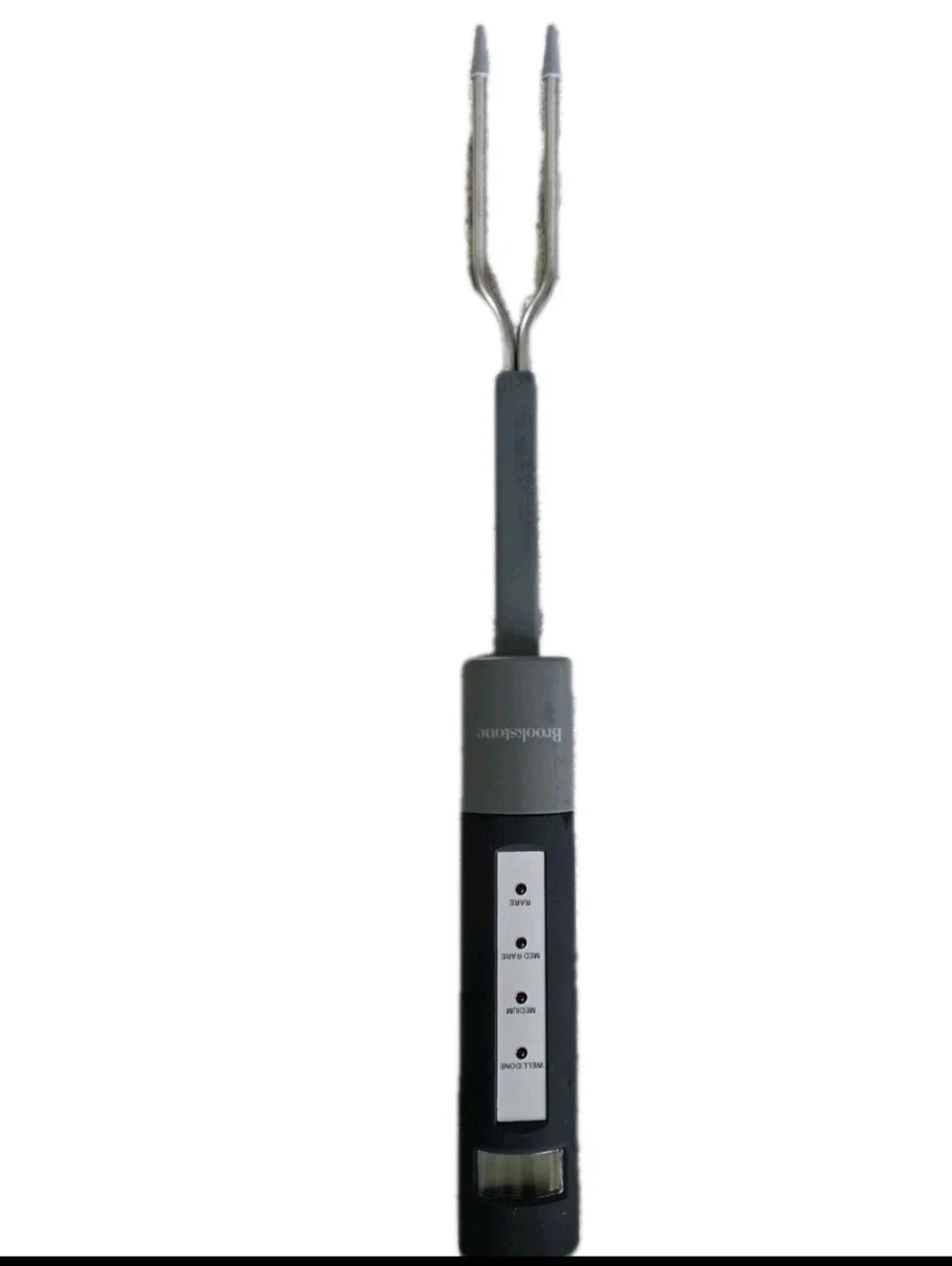 Brookstone Chef's Fork Digital Grill Thermometer Meat Stainless Steel Fork Cook